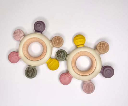 Teething wheel - Pinks