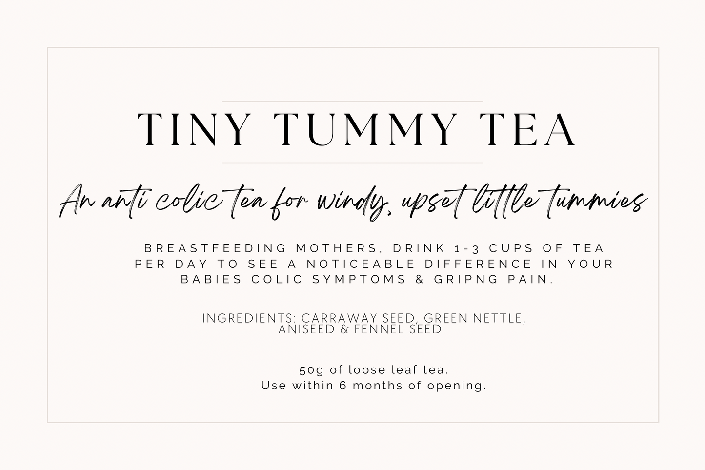 Tiny Tummy Tea - 100g Loose leaf