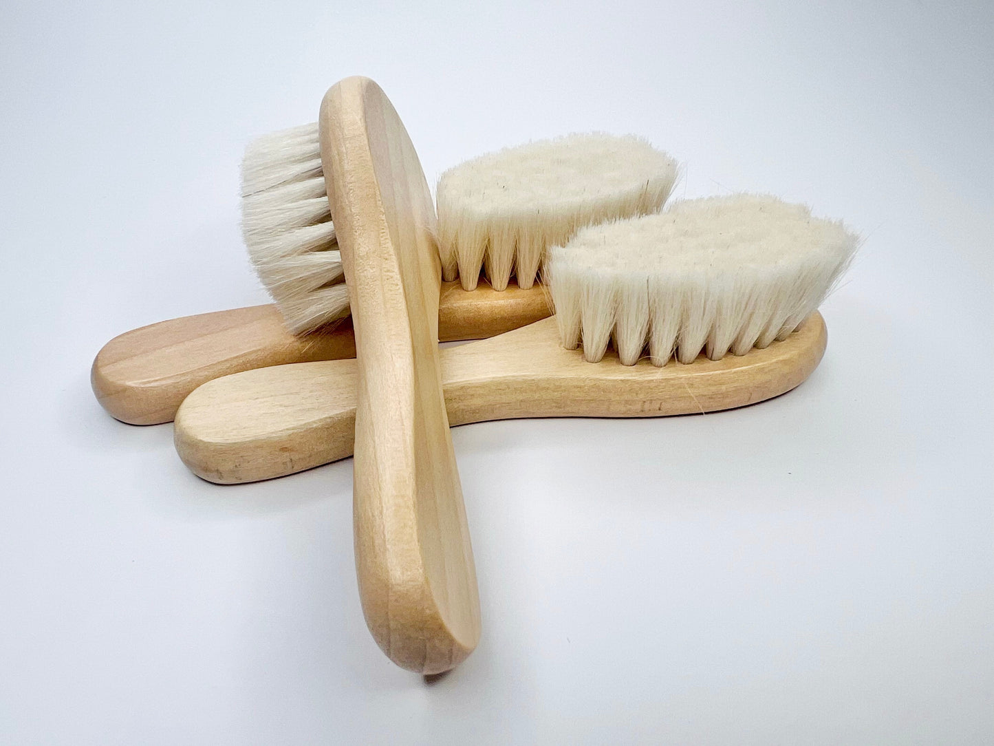 Natural baby hairbrush