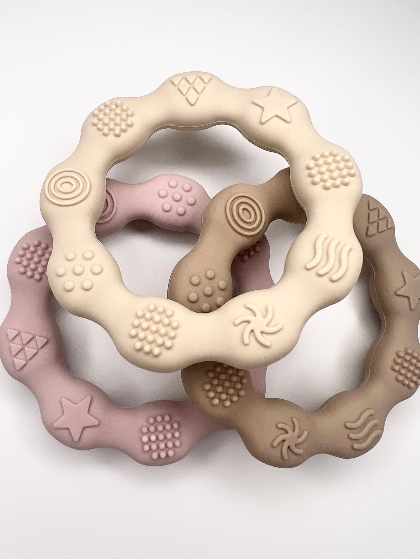 Silicone sensory teether - Brown